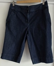 Talbots Women's Shorts Size 6 Blue Cotton Blend Bermuda 12in Inseam