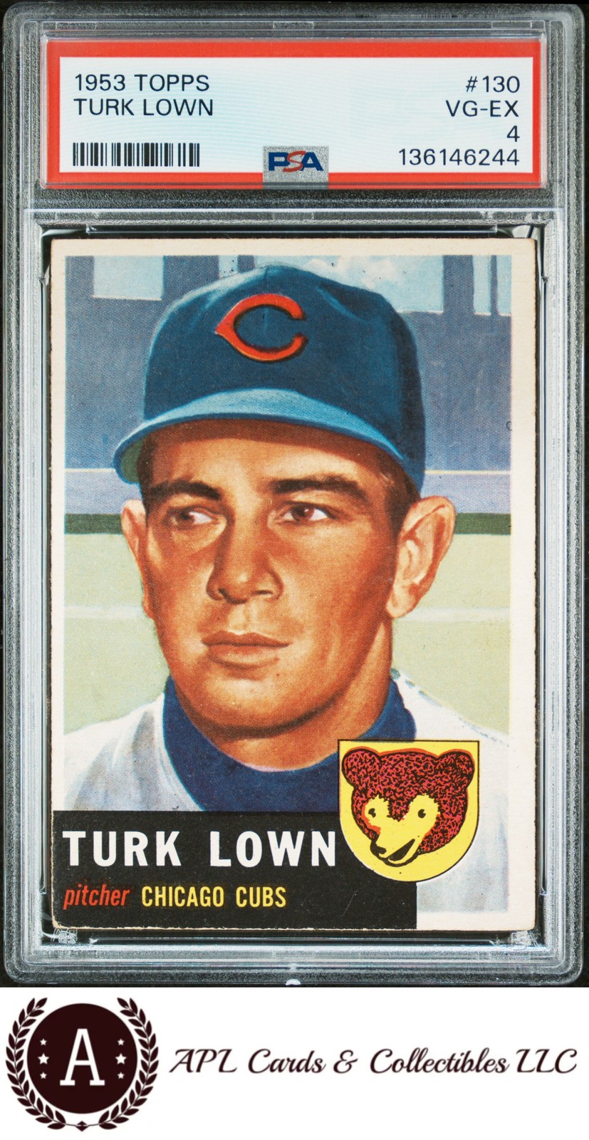 1953 Topps #130 Turk Lown PSA 4