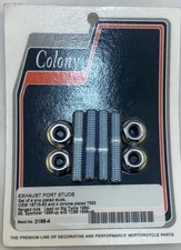 Colony Exhaust Stud Nut Fastener Kit for 1982-18 Harley Dyna Touring Softail XLH