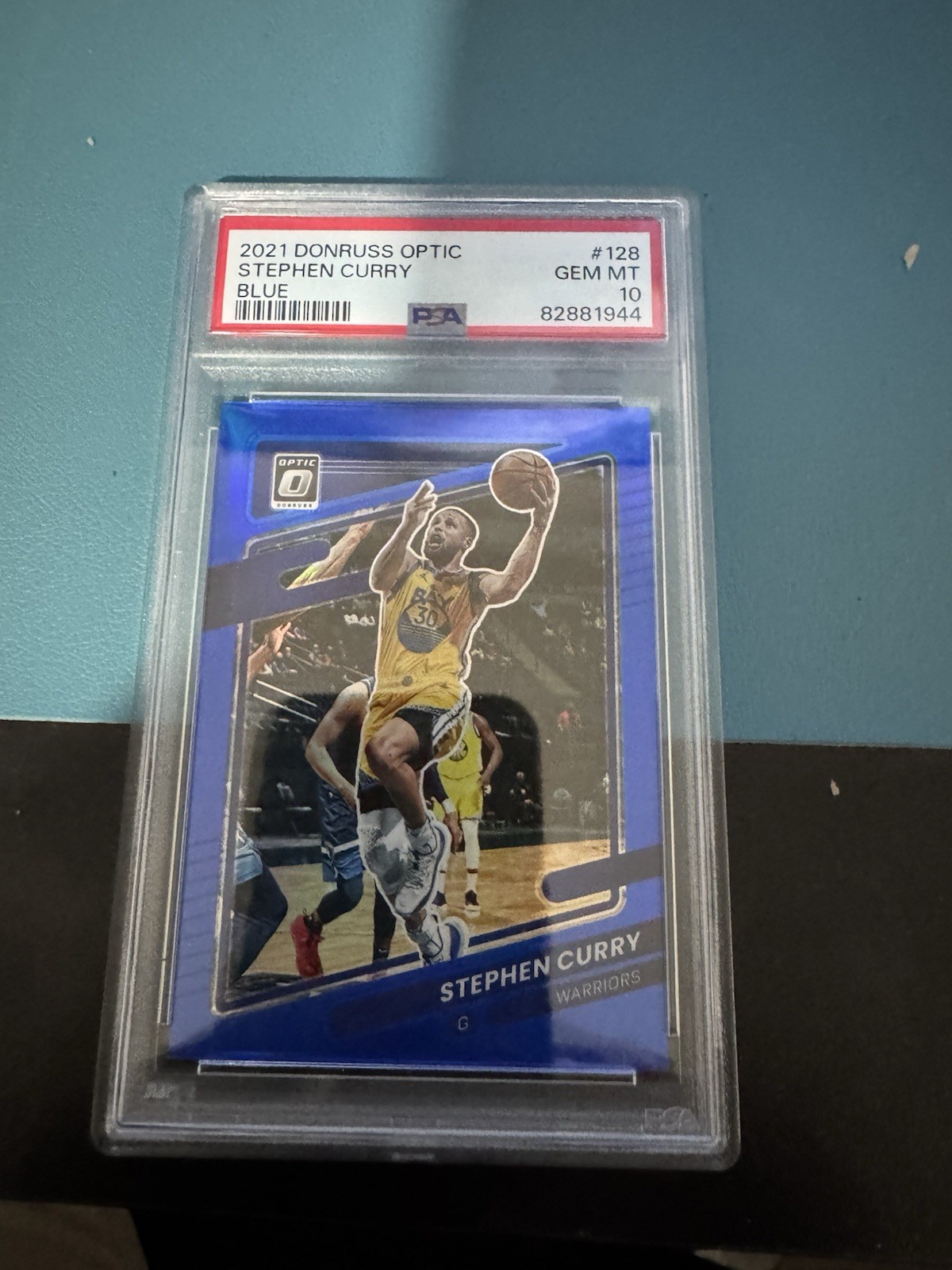 2021-22 Panini Donruss Optic - Stephen Curry #128 Blue Prizm /59