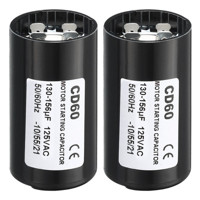 CD61 Betriebskondensator 130 156uF/Mfd 125 V 50/60 Hz für HVAC-Motorstart, 2Pcs