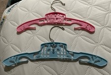 2 1959 Baby/Child Clothes Hangers 1-blue Boy 12   1 Pink Girl 10  