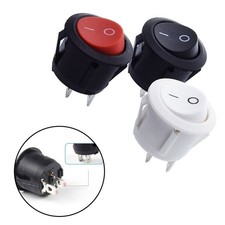 Easy to use 2PCS 12v Round Rocker Switch ONOFF 2 Pin SPST for RV Camper