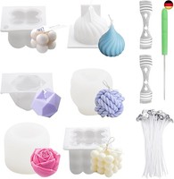 3D Diy Kerzenform Silikon Set - Kerzen Selber Machen Kit Mit Bubble Kerze