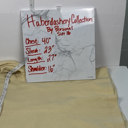 Haberdashery Collection By Personal Women's Blazer Butter Yellow Wool Sz 16 Prep - Picture 12 of 18