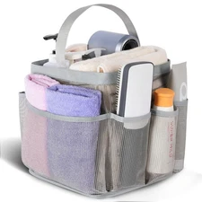 Mesh Shower Caddy Portable 8-Pocket Large Capacity Dorm, Beach, Gym, Travel Tote