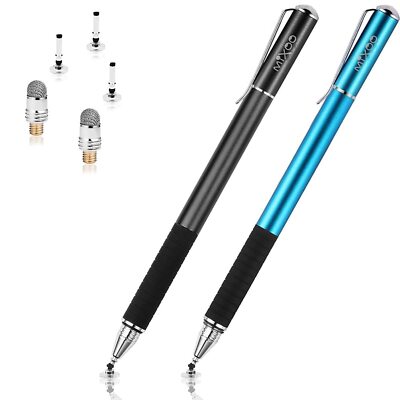 Mixoo Stift Präzision Disc Eingabestift Touchstift Stylus 2 in 1 Kapazitive 
