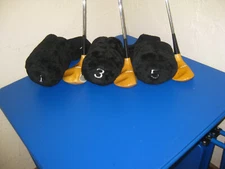 NEW BLONDE WOOD BROS KOOL CAT RH GOLF CLUB SET DRIVER 1,3,5 WOODS TT STIFF STEEL