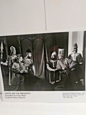 8x10 Herod And The Innocents Ensemble, Dir Fredrick Renz Photo Blk/Wht MPH 546