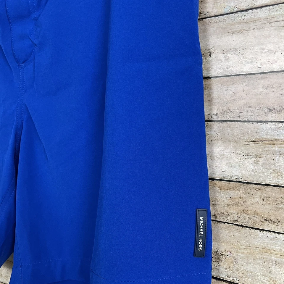 Bañador Michael Kors Azul Calzoncillo Forrado Elástico Para Hombre Mediano Foto 2 de 4