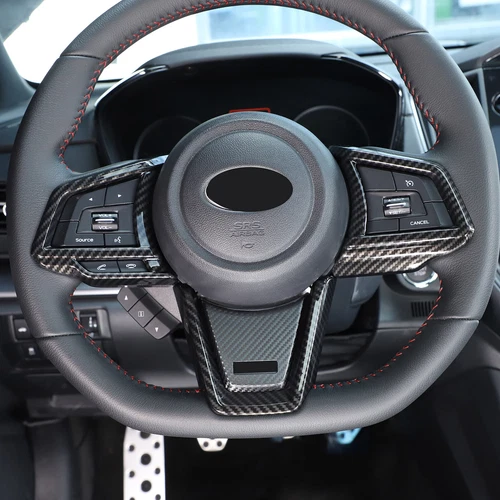 ABS Carbon Fiber Interior Dash Console Cover Trim Fits Subaru WRX 2022-2025 - Picture 9 of 69