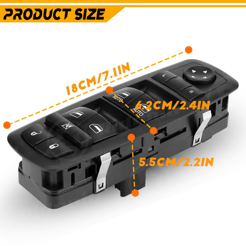 11 Pin Window Control Master Power Window Switch For 2015-2017 - Foto 13