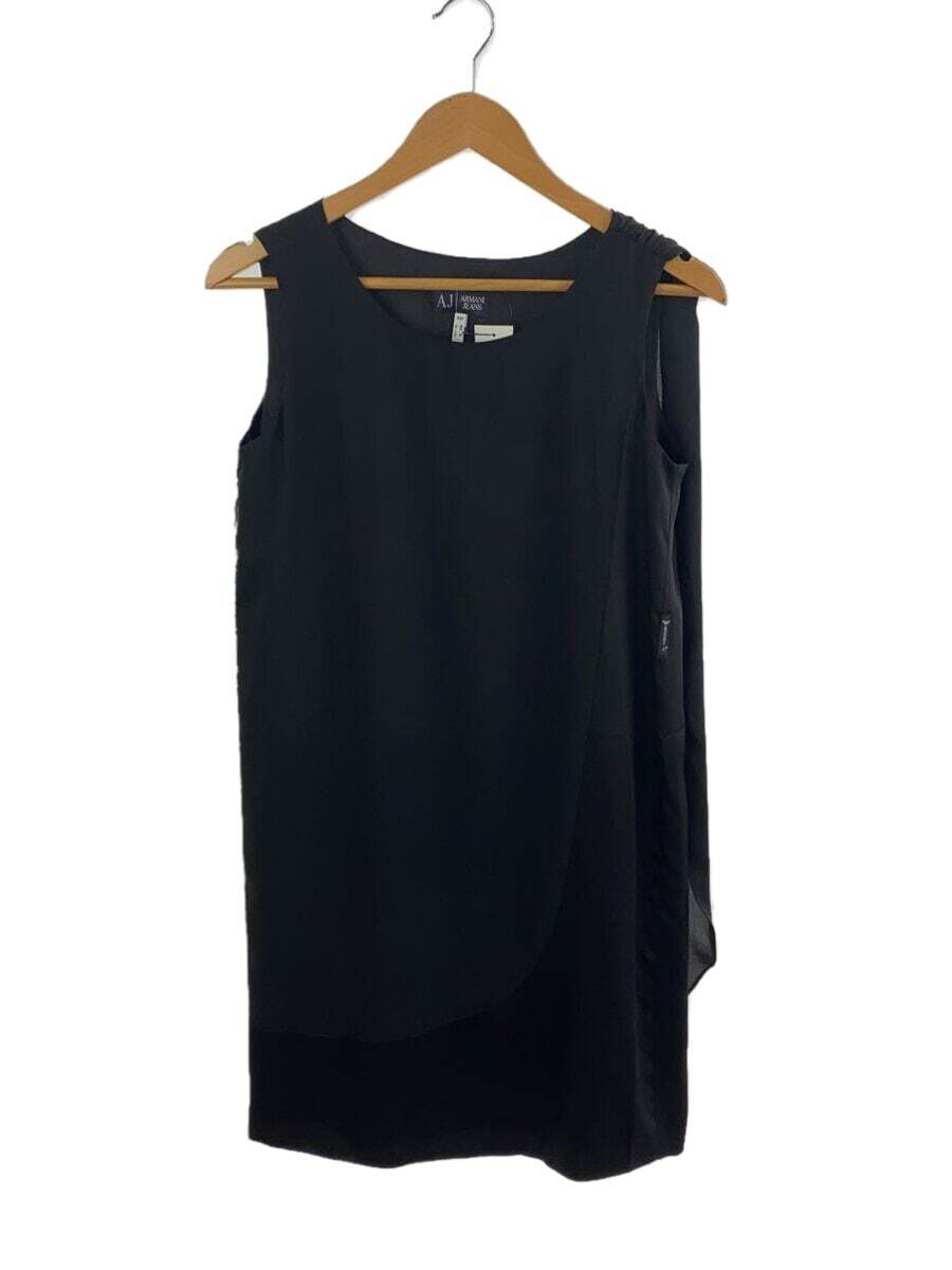 armani jeans black dress DOUBLE WRAP MAXI-BLACK 2X / Black main image 0