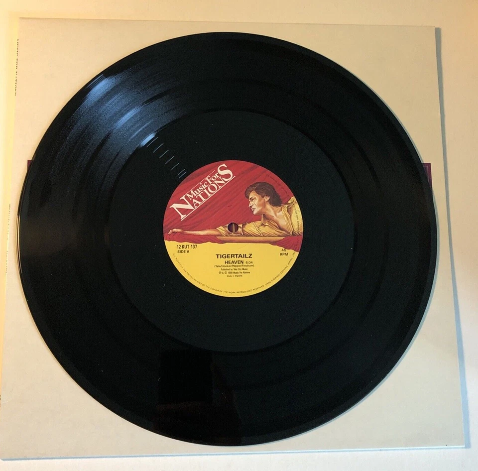 Heaven - Tigertailz (Vinyl, 12" Single) - "Creeping Death" and "Peace Sells" - Image 3 of 4