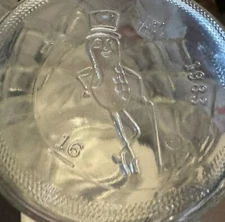 MR PEANUT VTG 1983 Clear Glass Canister Planters Jar with Lid Logo Bottom