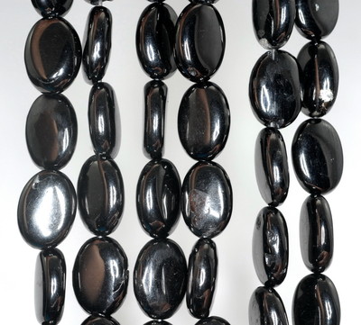 14X10MM BLACK JET GEMSTONE OVAL LOOSE BEADS 16" | eBay