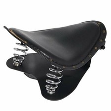 Motorcycle Bobber 3" Spring Leather Solo Seat For Honda CB750 CB650 Shadow VT750