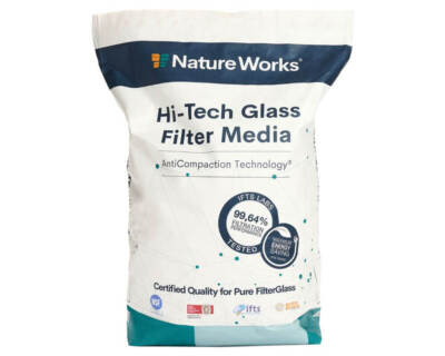 Nature Works Filterglas Hi-Tech Glas Filtermedium, Korngröße 0,6 - 1,2 mm, 20 kg