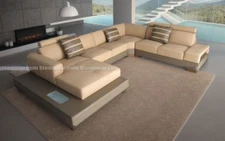 4PC Modern Euro style leather sectional sofa set S1006-4P (Custom Made Options)