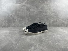 CONVERSE Jack Purcell John Varvatos Archives Black Leather Sneakers Shoes Sz US7