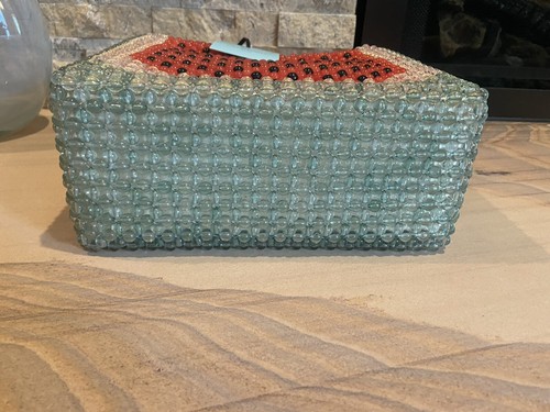 NWT Cynthia Rowley Beaded Watermelon Hand Bag Purse - Picture 5 of 9