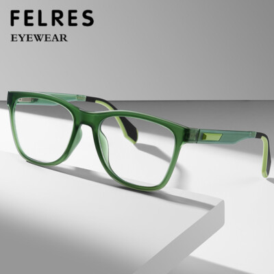 TR90 Square Anti Blue Light Eyeglasses Unisex Fashion Full Frame Glasses Frames