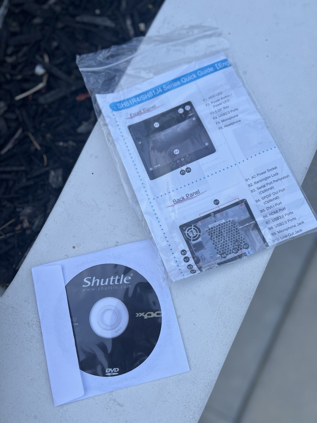 Genuine OEM Shuttle XPC SH81R4 Manual & DVD