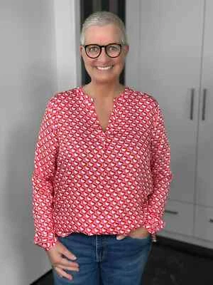 MILANO ITALY - Bluse Retro / pink-rot - Bild 1 von 4