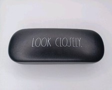 Look Closely Faux Leather Eyeglasses Case Glasses Hard Shell Case