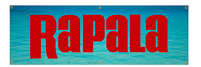 RAPALA LURES CRANKBAITS FISHING BANNER BASS BOAT MAN CAVE DECAL STICKER  GRAPHIC | eBay