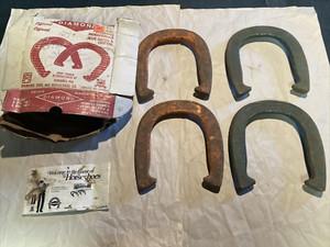 OFFICIAL DIAMOND DULUTH DOUBLE RINGER VINTAGE HORSESHOES DROP FORGED 2 1/2 LBS