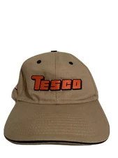 NEW Vintage TESCO Controls Inc Tan Baseball Cap Hat Adj. Mens Size Cotton