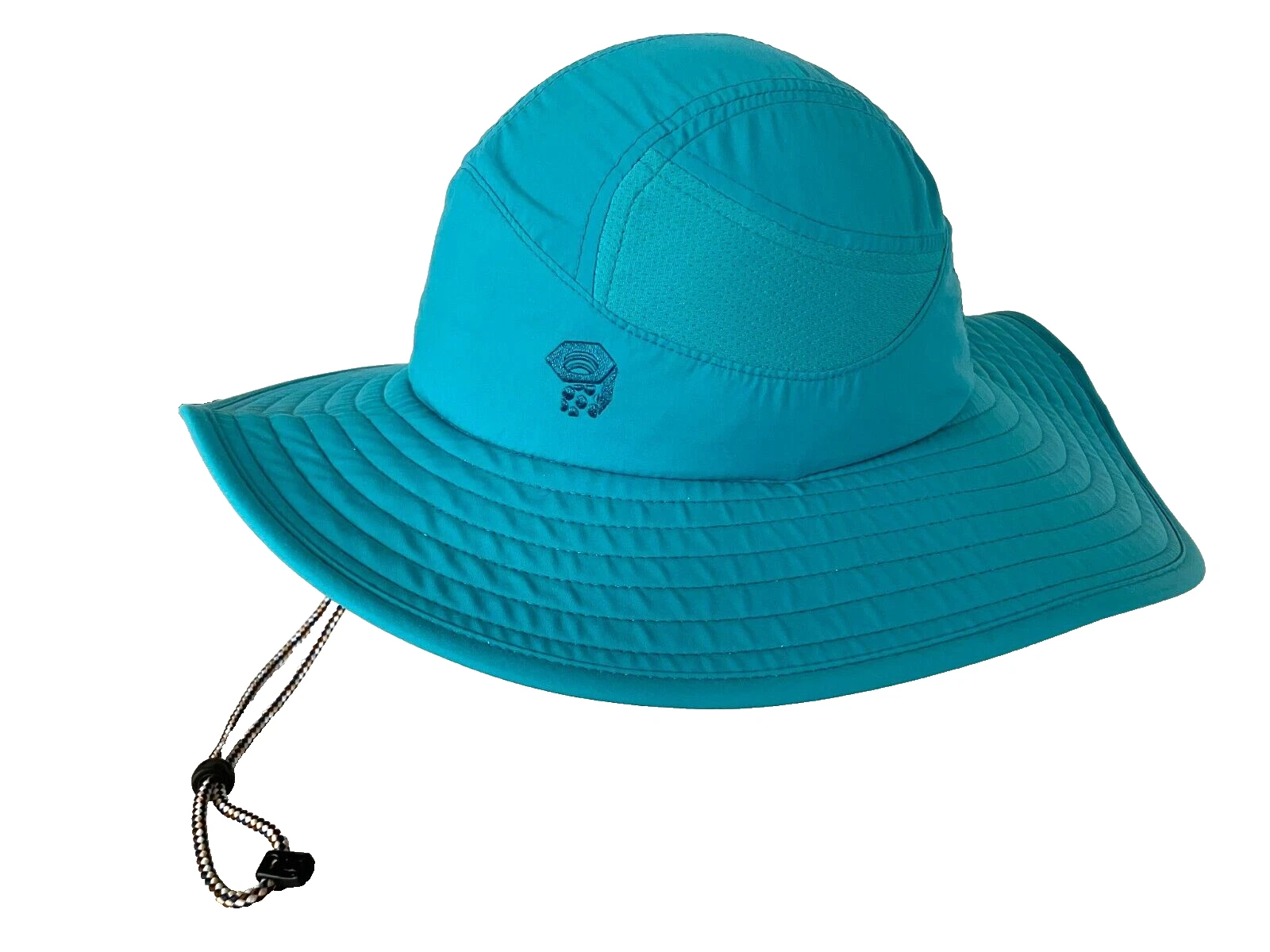 MOUNTAIN HARDWEAR Blue Nylon SUMMER WIDE-BRIM HAT Beach Hike Sun Cap Women S/M