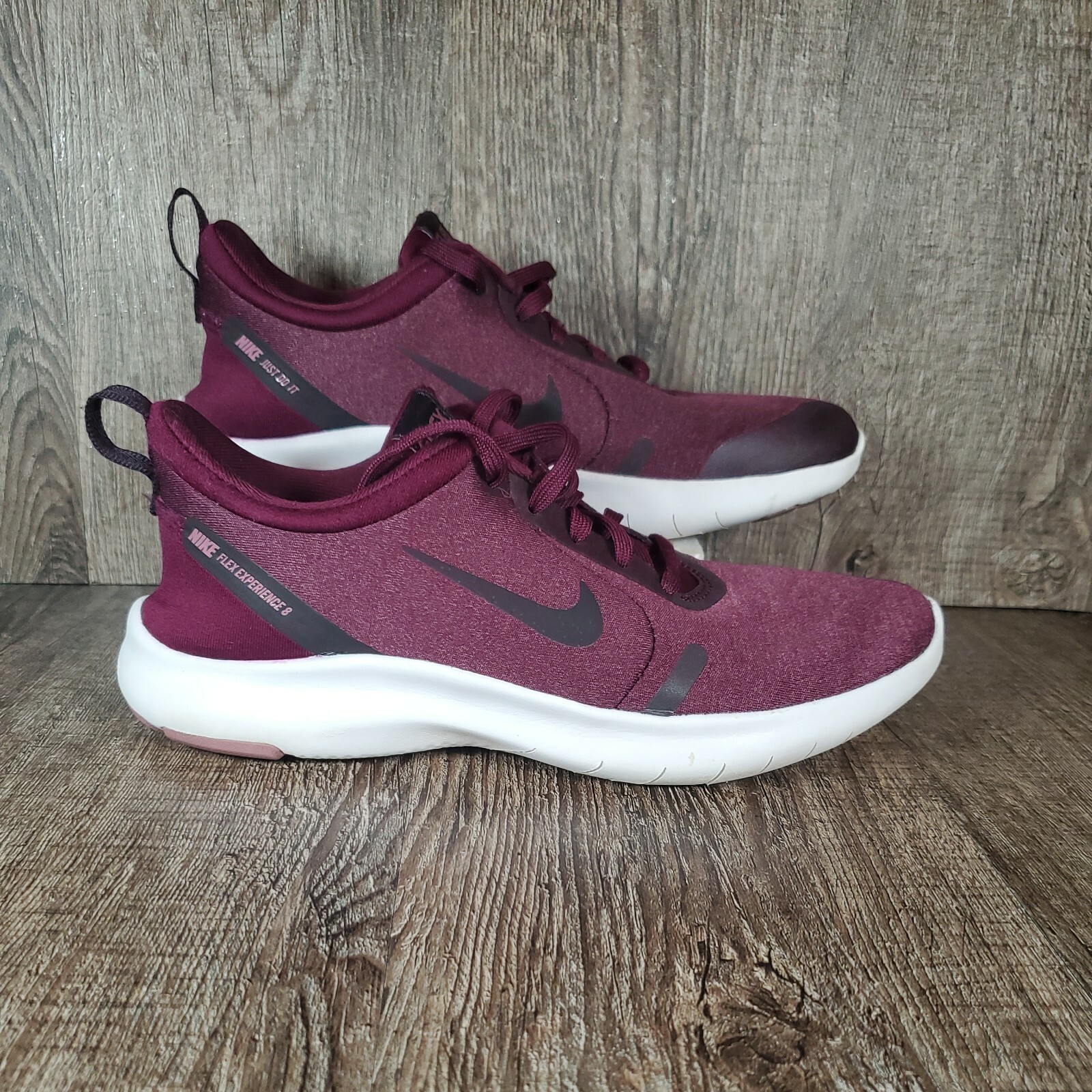 Running Shoes, Sneakers, Burgundy 