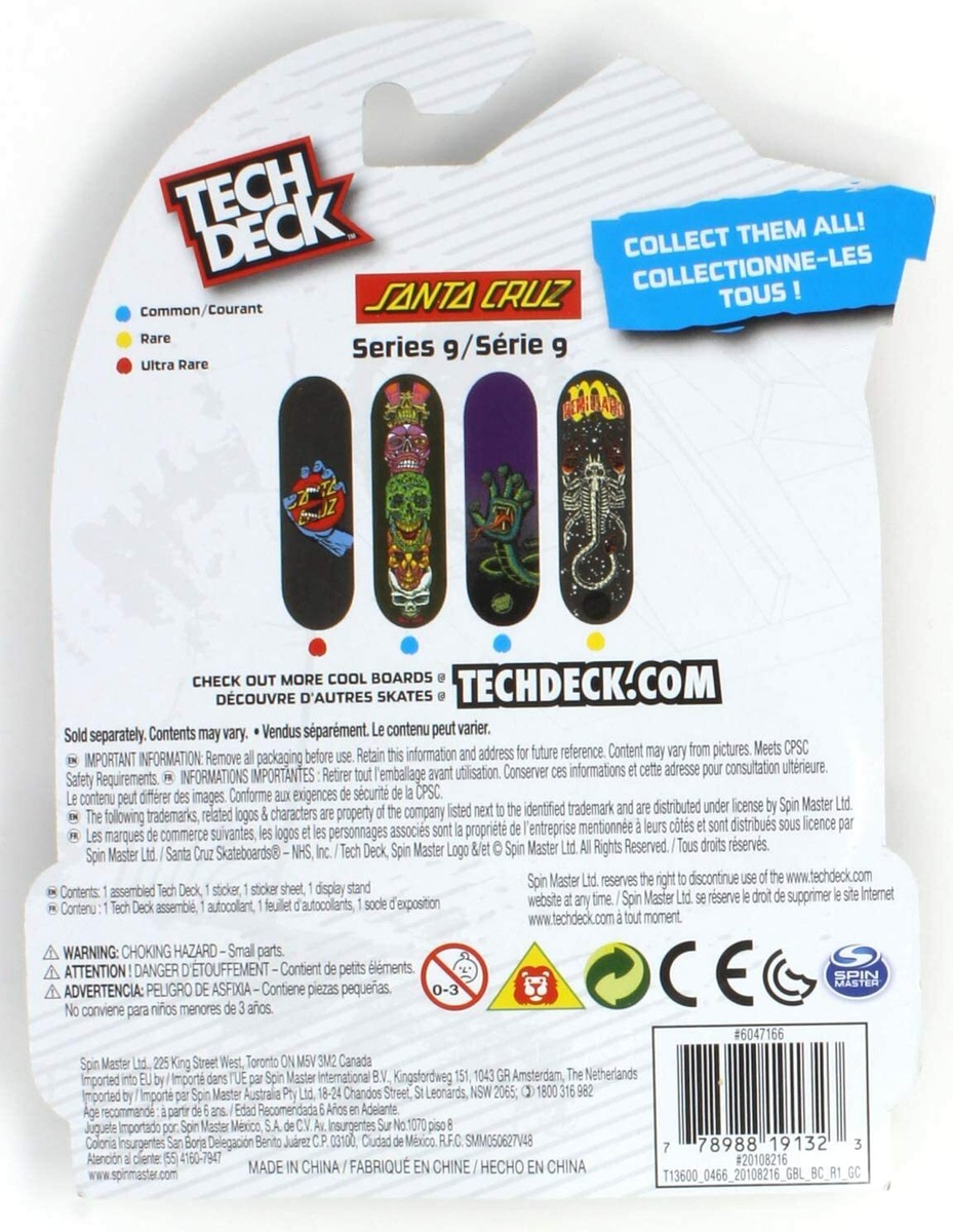 New 2019 ULTRA RARE Tech Deck SANTA CRUZ Screaming Mouth