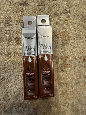 L'Oreal True Match Eye Cream In A Concealer C9-10 Deep - 2 Pack, 0.4 fl oz Each