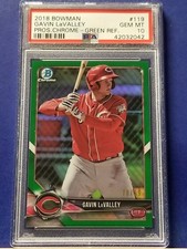 Gavin LaValley - 2018 Bowman Chrome Green Refractor    PSA 10   #78/99