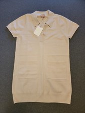 Show Me Your Mumu Dexter Sweater mini Dress - Size M Cream Knit Collared