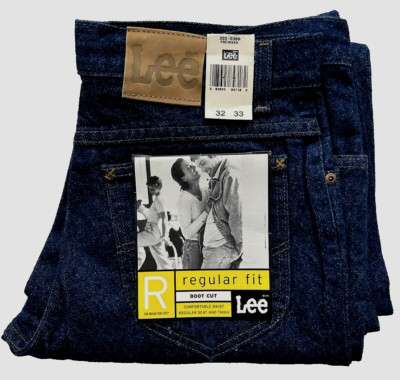 Men s Lee Jeans RARE SIZE 32x33 Pre-Washed Regular Fit Boot Cut Cowboy Rancher
