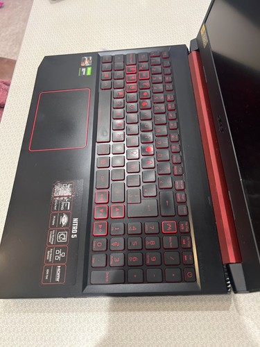Acer Nitro 5 N22C1 15" Chassis+Screen NO MOTHERBOARD For Parts/Repair AS IS - DW - Picture 2 of 6