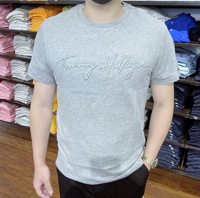 NWT Mens Tommy Hilfiger Signature Short Sleeve Tee XS S M L XL 2XL  