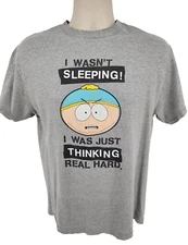 South Park Cartman Vintage 2006 T-shirt Size M Comedy Central Thinking Real Hard