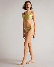 Ted Baker Yellow Rosahn Bikini Bottoms With Side Straps NWT 70 X7 