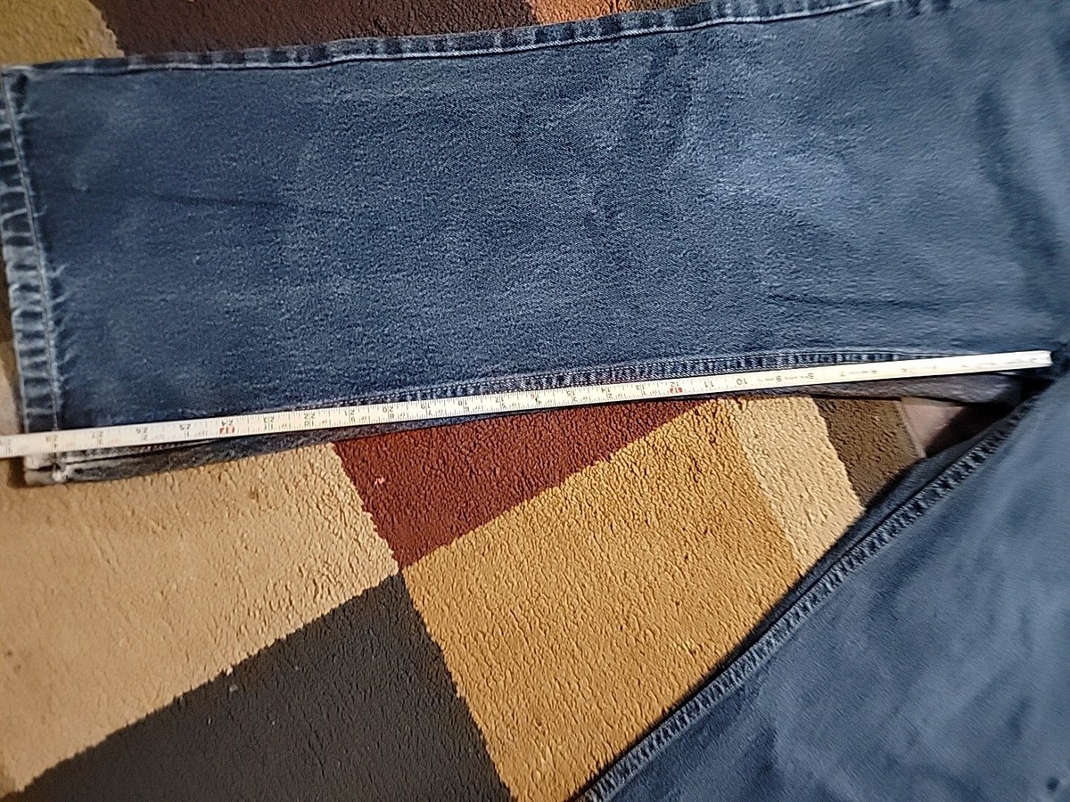ANCHOR BLUE Jeans Boot Cut Baggy Men's 40 Waist Blue Denim