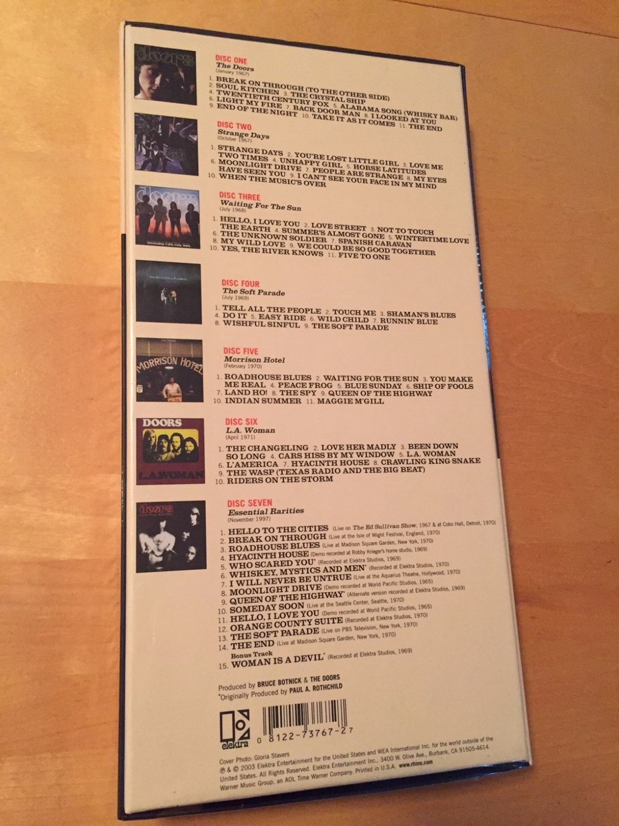 THE DOORS Complete Studio Recordings LONG BOX 7 CD SET BRAND NEW