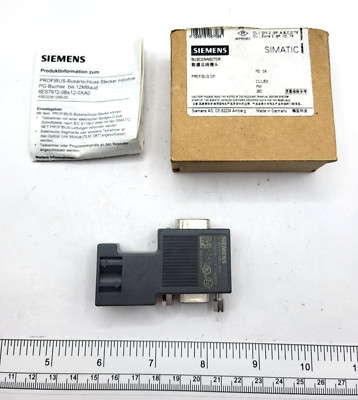 Siemens Profibus DP 6ES7972-0BB12-0XA0, Head Bus Connector, 0134G