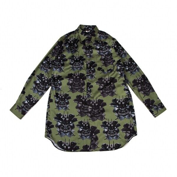 COMME des GARCONS HOMME PLUS ~Willie Cole Printed long Shirt COMME des GARCONS HOMME PLUS ~Willie Cole Printed long Shirt