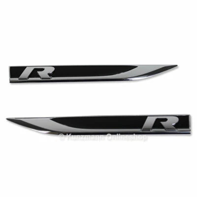 Original VW Volkswagen R Schriftzug Satz VW Golf 7 VII R-Line Logo NEU Emblem - Bild 1 von 3