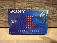 New SONY HiFi 60 Minute Normal Bias Cassette Tape Sealed