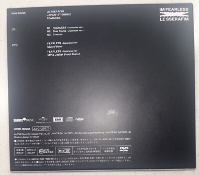 LE SSERAFIM [FEARLESS] All Member Autographed Signed Album Japan